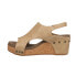 Фото #6 товара Corkys Carley Studded Wedge Womens Beige Casual Sandals 30-5316-TPSM