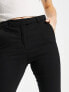 Mango tailored slim leg trousers in black