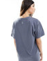 ASOS 4505 Icon oversized t-shirt with quick dry in slate blue Сланцево-синий, 34 - фото #4