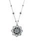 Фото #1 товара 2028 crystal Blue Flower Necklace