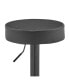 Dax Backless Faux Leather Adjustable Bar Stool