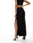 Missyempire maxi skirt co-ord in black