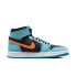 Фото #3 товара [DV1307-408] Mens Air Jordan Retro 1 Zoom CMFT 2 'Bleached Aqua Bright Citrus'