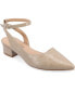 ფოტო #1 პროდუქტის Women's Keefa Wide Width Ankle Strap Flats