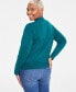 Women's Mock Neck Jersey Sweater, Created for Macy's