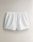 Linen shorts with buttons