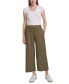 ფოტო #4 პროდუქტის Petite High-Rise Cropped Wide-Leg Pants