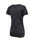 Фото #4 товара Women's Heathered Charcoal New York City FC 2021 MLS Cup Champions Locker Room V-Neck T-shirt