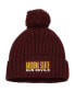 Фото #1 товара Men's Maroon Arizona State Sun Devils Modern Ribbed Cuffed Knit Hat with Pom