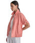 ფოტო #7 პროდუქტის Women's Roll-Tab Button-Front Crinkle Jacket