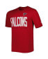 Фото #3 товара Men's Red Atlanta Falcons Combine Authentic Training Huddle Up T-shirt