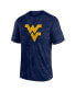 Men's Navy West Virginia Mountaineers Camo Logo T-shirt