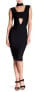 Dalia MacPhee 157825 Women's Cutout Choker Bodycon Dress Black Sz. Medium