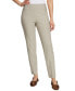 ფოტო #1 პროდუქტის Women's Tummy-Control Pull-On Slim Trousers, Regular, Short & Long