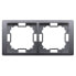 Kontakt-Simon Ramka 2-krotna Basic Neos srebrny mat metalizowany (BMRC2/43)