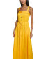 ფოტო #6 პროდუქტის Women's Button-Front Square-Neck Dress