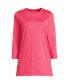 ფოტო #3 პროდუქტის Plus Size 3/4 Sleeve Cotton Supima Tunic