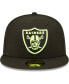 Фото #3 товара Men's Black Las Vegas Raiders Super Bowl Xviii Summer Pop 59Fifty Fitted Hat