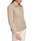 Womens Collared Quilted Coat