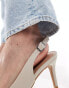 New Look slingback cout shoe in off white