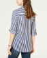 Juniors' Striped Button-Up Shirt