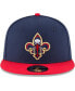 Men's Navy, Red New Orleans Pelicans 2-Tone 9FIFTY Adjustable Snapback Hat