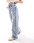 Noisy May Josie high waisted baggy jean in light wash Helles Jeansblau, W28 L32 - фото #5