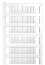 Фото #2 товара Weidmüller MF 12/5 CABUR MC NE WS - Terminal block markers - 600 pc(s) - Polyamide - White - -40 - 100 °C - V2