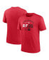 Men's Heather Red Cincinnati Reds Rewind Review Slash Tri-Blend T-shirt
