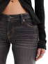 Фото #5 товара Weekday Nova low waist slim bootcut jeans in ash black