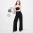 Фото #1 товара Women's Wide Leg Tube Jumpsuit - Wild Fable Black M