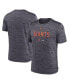 ფოტო #1 პროდუქტის Men's Heather Charcoal San Francisco Giants Authentic Collection Velocity Performance Practice T-shirt
