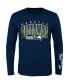 Футболка для малышей OuterStuff Neon Green, Navy Seattle Seahawks Fan Fave Neon Green, Navy, S - фото #2