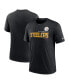 Фото #2 товара Men's Heather Black Pittsburgh Steelers Team Tri-Blend T-shirt