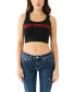 Фото #4 товара Women's Glitter Arched Logo Cropped Tank