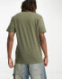 Vans left chest logo t-shirt in dark olive Weinlaub, XS - фото #2