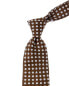 Фото #1 товара Brooks Brothers Brown Tossed Flowers Linen & Silk-Blend Tie Men's Brown Reg