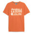 Фото #1 товара Puma Clydes Closet Graphic Crew Neck Short Sleeve T-Shirt Mens Orange Casual Top