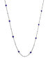 Фото #1 товара EFFY® Sapphire & Diamond Collar Necklace in Sterling Silver (Also available in Ruby, Emerald and Pink Sapphire)