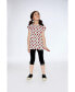 ფოტო #3 პროდუქტის Girl Organic Cotton Long Top With Frill White Printed Pop Strawberry - Child