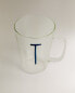 Фото #3 товара Borosilicate mug with initial t