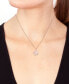 ფოტო #4 პროდუქტის EFFY® Rose Quartz (5-3/8 ct. t.w.) & Diamond (1/20 ct. t.w.) 18" Flower Pendant Necklace in 14k Rose Gold