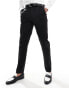 Фото #5 товара ASOS DESIGN slim premium wool mix tuxedo suit trouser in black