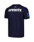Фото #2 товара Men's Navy Dallas Cowboys Retro Striper T-Shirt