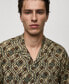 ფოტო #3 პროდუქტის Men's Flowing Regular-Fit Printed Shirt