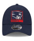 Фото #4 товара Men's Navy New England Patriots Framed AF 9FORTY Snapback Hat