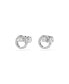 ფოტო #3 პროდუქტის Round Cut, White, Constella Stud Earrings