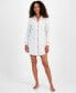 Фото #1 товара Women's Notched-Collar Sleepshirt, Created for Macy's