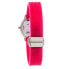 Фото #5 товара Женские часы аналоговые со стразами на циферблате силиконовый розовый браслет Folli Follie