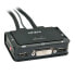 Lindy 2 Port DVI-D Single Link Cable KVM Switch - 1920 x 1200 pixels - Black